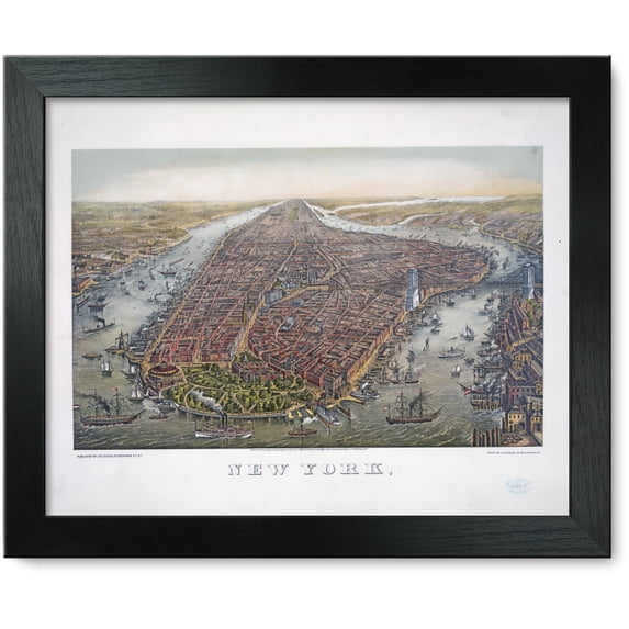 Framed Print: New York,, 1873