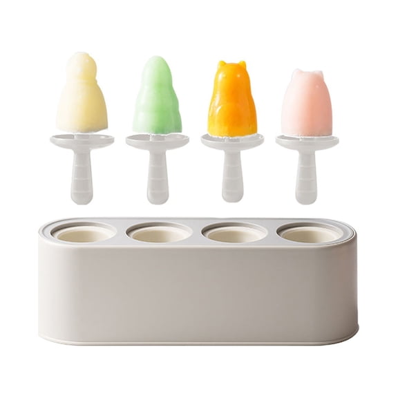 Clearance Ice Cube Mold under $7 Popsicle Mold Set 4 Pieces Homemade Silicone Popsicle Maker Kid Easy Release Ice Cream Molds Reusable DIY Ice Molds