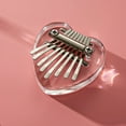 thumbnail image 4 of 8-Key Heart Shape Thumb Piano Mahogany Kalimba Finger Musical Instrument Gift, 4 of 4