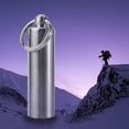 thumbnail image 3 of Pill Box Organizer, Multi Purpose Keychain Pill Case Stainless Steel  For Camping, 3 of 7