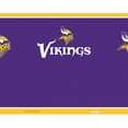 thumbnail image 2 of NFL Minnesota Vikings Touchdown 24 oz Stainless Steel Water Bottle with lid, 2 of 8