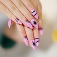 thumbnail image 5 of Clearance!DHALL Fake Nails Halloween Artificial False Nails 24pcs Halloween Gothic Fake Nails With Glue 1ml, 5 of 5