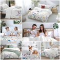 thumbnail image 6 of Spring Floral Duvet Cover Set, Colorful Botanical Wildflower Summer Soft Duvet Cover Queen Size Bedding Set 4 Pieces, 1 Quiltcover and 2 Pillowcases with Zipper, 1 Bed Sheet for All Seasons, 6 of 9