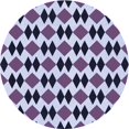 thumbnail image 1 of Ahgly Company Machine Washable Indoor Round Transitional Purple Haze Purple Area Rugs, 7' Round, 1 of 7