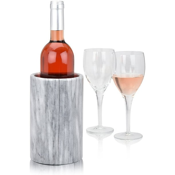 Modern Innovations Wine Chiller, Grey Marble Wine Bottle Cooler