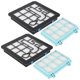 thumbnail image 2 of Pack of 2 Filter Set for Philips PowerPro Compact FC9331 FC9332 FC8010 Vacuum Cleanersblack & blue SZRH A-R5252, 2 of 5
