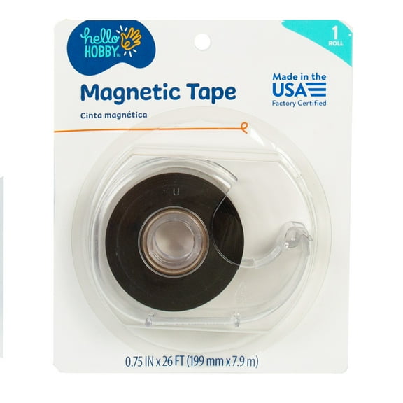 Hello Hobby Magnet Tape Dispenser, 1 Roll, 0.75 in., 26 ft.
