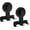 Black, variant on Qczoyp 2 Pack Suction Cup Razor Holder Hooks, 304 Stainless Steel Twist Lock No Drill Bathroom Wall Hooks, Heavy Duty 15LBS Towel Loofah Bath Accessory Hook for Shower Bathroom Organization(Gold)