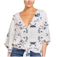 thumbnail image 1 of Short pour Femmes, Shorts pour Femmes, Haut/chemise à Manches Courtes Imprimé Col en V Ample, 1 of 3