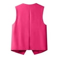 thumbnail image 5 of GEWSEY Waistcoat Vest for Women Fully Lined Button Down V Neck Formal Dressy Suit Vests with Pockets (Hot Pink, S), 5 of 6