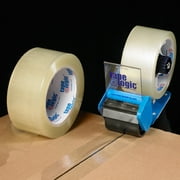 Angle View: T901220 Clear 2 Inch x 55 yds. Tape 2.2 Mil Logic #220 Industrial Tape CASE OF 36