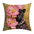 thumbnail image 2 of Funda de almohada elegante con estampado de leopardo, cojín decorativo multicolor con tejido suave de nylon y licra, sofá elegante y soporte de cintura de oficina para decoración del hogar, 2 of 6
