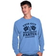 thumbnail image 4 of This Guy Worlds Greatest Farter Funny Men's Long Sleeve Tee T Shirt Brisco Brands M, 4 of 6
