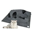 thumbnail image 3 of kurtrusly Cute And Portable Cat Activity Play Mat - Fun Anywhere Anytime Comfortable And Soft Pet Cute Practical Square Grey 100cm*100cm, 3 of 6