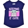 thumbnail image 2 of Disneys The Child Baby Yoda Girl's 2-Pack Tee Shirt and Leggings Set for Toddlers, 2 of 4