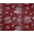 thumbnail image 5 of oneOone Polyester Spandex Maroon Fabric Floral & Dress Material Fabric Print Fabric By The Yard 56 Inch Wide, 5 of 6