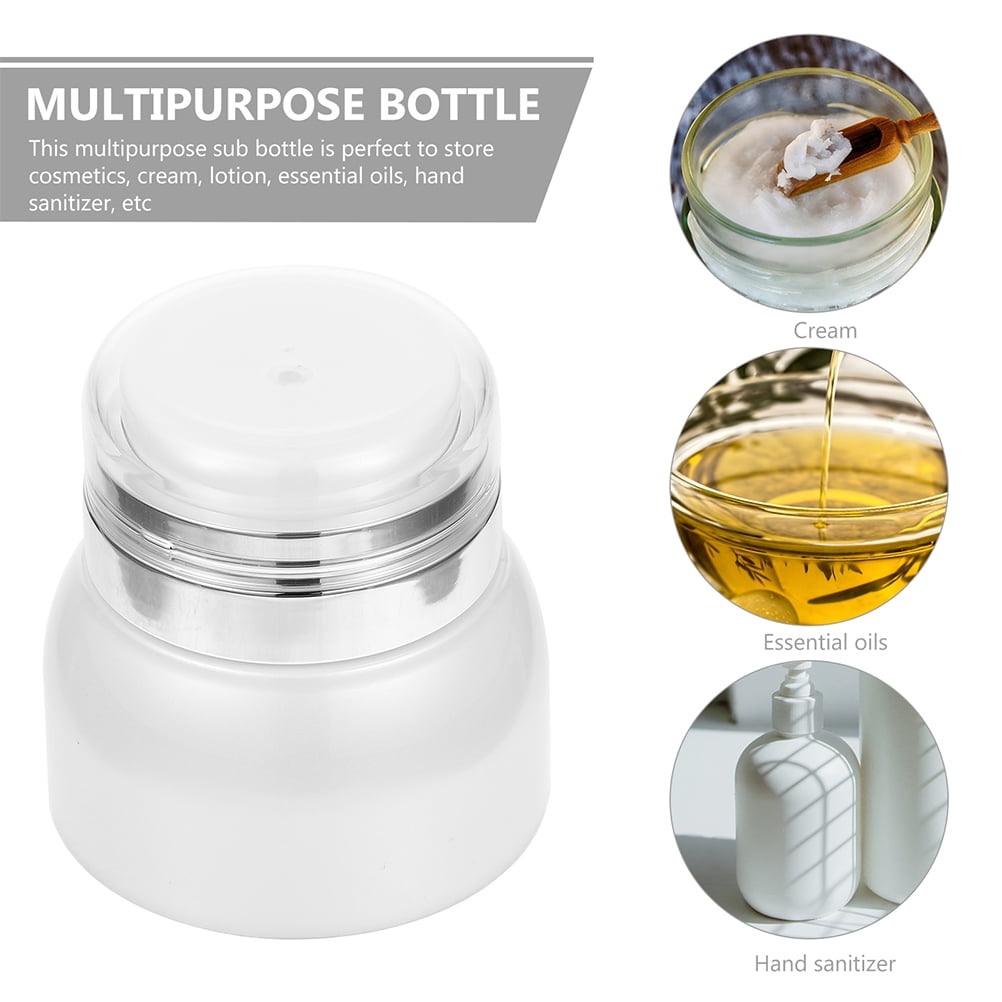 OFFIGAM Set of 3 Airless Pump Bottles for Travel Toiletries, Refillable Containers for Shampoo, Lotion, and Skincare