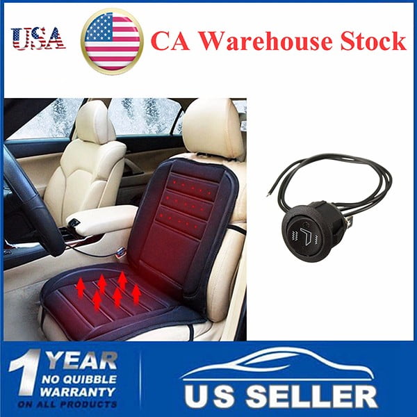 Us Cn Warehouse Universal 3 Pins Round Heater Heated Car Seat Rocker Switch High Low Off Control