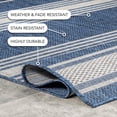 thumbnail image 3 of Romy Striped Indoor/Outdoor Area Rug, 2' x 8', Runner, Montana Blue, 3 of 9
