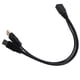 thumbnail image 1 of Extensión de 30 cm Cable de extensión Auxiliar USB 3.0 Hurbra A Male Dual Para Un disco Duro Móvil de 2.5 Pulgadas, 1 of 7