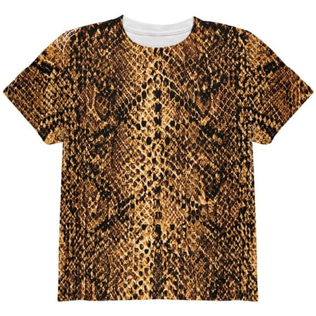 Halloween Desert Brown Snake Snakeskin Costume All Over Youth T Shirt