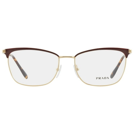Prada Demo Rectangular Unisex Eyeglasses PR 57WV 09B1O1 55