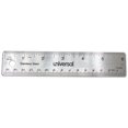 thumbnail image 1 of Universal Office Products Règle en Acier Inoxydable, 6 Po, Standard & Métrique, 1 of 2