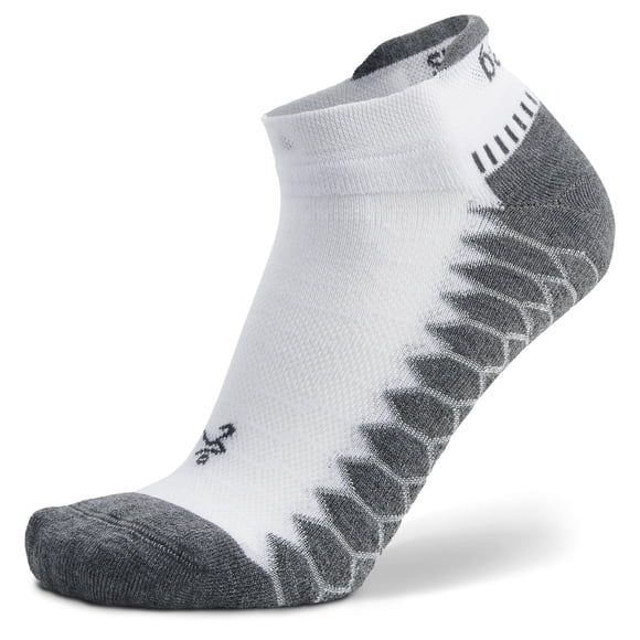 Calcetines para correr Balega Silver Compression Fit, blancos, para adultos