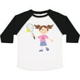 thumbnail image 3 of Inktastic Tennis Girl Girls Toddler T-Shirt, 3 of 5