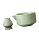 thumbnail image 3 of Juego de 2 cuencos de cerámica para matcha con pico vertedor Verde, 3 of 9