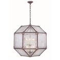 thumbnail image 1 of 25.5 x 24 x 24 in. Gordon 6 light Saddle Rust Chandelier, 1 of 1