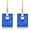Square-Royal Blue, variant on Geometric Hoop Earrings for Women, Multicolor Acrylic Square Drop Earrings, Detachable Statement Dangle Earrings, Lightweight Colorful Fashion Jewelry Gift