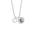 thumbnail image 2 of Delight Jewelry Silvertone Faithfully Yours Eternity Ring Silvertone Script Initial Disc - Q - Charm Necklace, 20"+3", 2 of 4