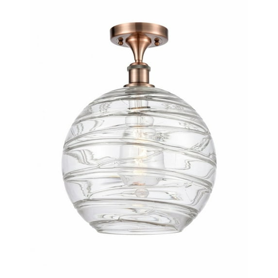 516-1C-AC-G1213-12-LED-Innovations Lighting-X-Large Deco Swirl - 17 Inch 3.5W 1 LED Semi-Flush Mount