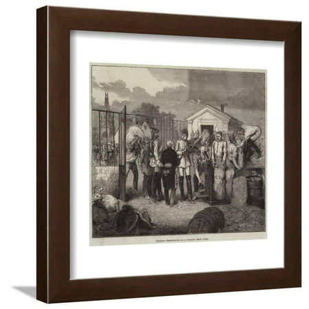 Prussian Requisitions in a Village Near Paris Framed Print Wall
