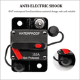 thumbnail image 3 of 12-48V DC Circuit Breaker Fuse Reset Waterproof 150A AMP for Car Boat Auto, 3 of 5