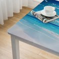 thumbnail image 5 of Acheng Beach Blue Sky Ocean Square Table Cloth 100% Polyester Fiber 46*46, 5 of 8