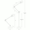 thumbnail image 3 of Brightech Sage 2-in-1 LED Craft Table and Floor Lamp – Adjustable Pole Reading and Task Light for Living Room and Office – Dimmable with 3 Color Modes and 360 Degree Rotatable Head - Gold, 3 of 10