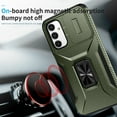 thumbnail image 6 of Dteck for Samsung Galaxy S24 Plus/S24+ Case with Slide Camera Cover,Magnetic Rotated Kickstand Rubber Case Hard PC Camera Protection Military Grade Shockproof Heavy Duty Protective Cover,Darkgreen, 6 of 8