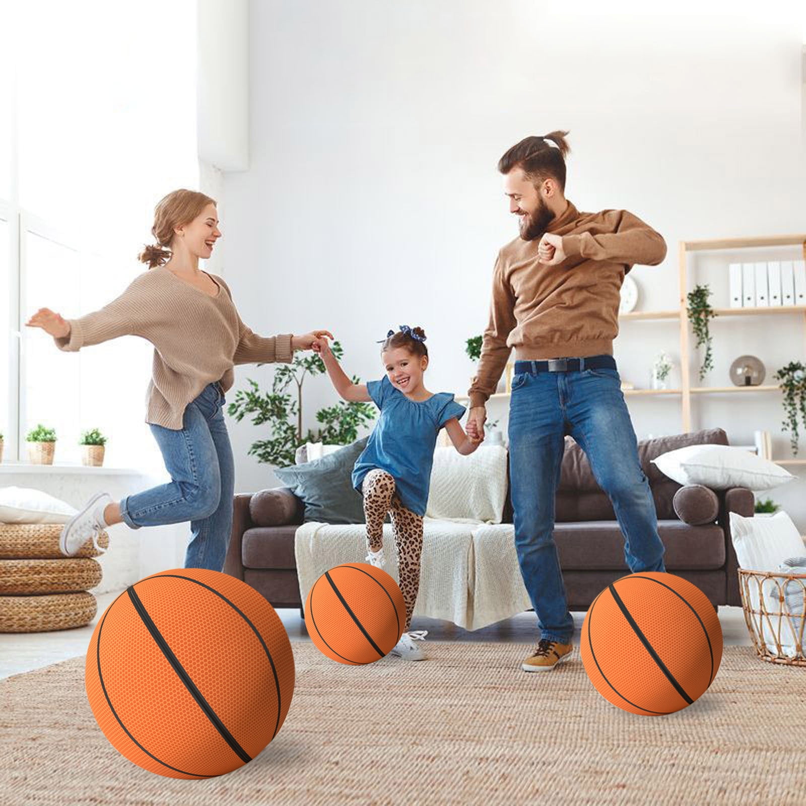 uhnmki Silent Basketball Foam Basketballs Indoor Training No Noise Basketballs Training For Quiet Dribbling Indoor Training For Basketball Lover Size 3/5/7