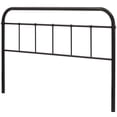 thumbnail image 3 of Modern Contemporary Urban Design Bedroom King Size Headboard, Metal Steel, Brown, 3 of 4