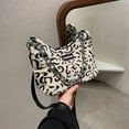 thumbnail image 4 of Women Leopard Print Shoulder Bag Winter Chain Plush Crossbody Bags (02), 4 of 9