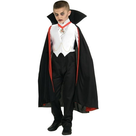 Dracula Boys Child Halloween Costume, One Size, M (8-10)