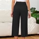 thumbnail image 5 of Pincandy Women's High Waist Pocket Wide Leg Yoga Pants, Modal Material, 7-Point Length, Casual & Daily Wear, 5 of 5