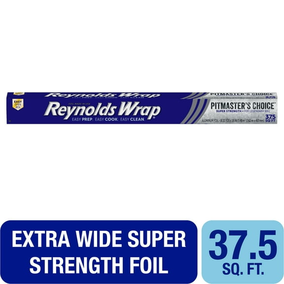 Reynolds Wrap Pitmaster’s Choice Aluminum Foil, 18 Inch Width, 37.5 square feet