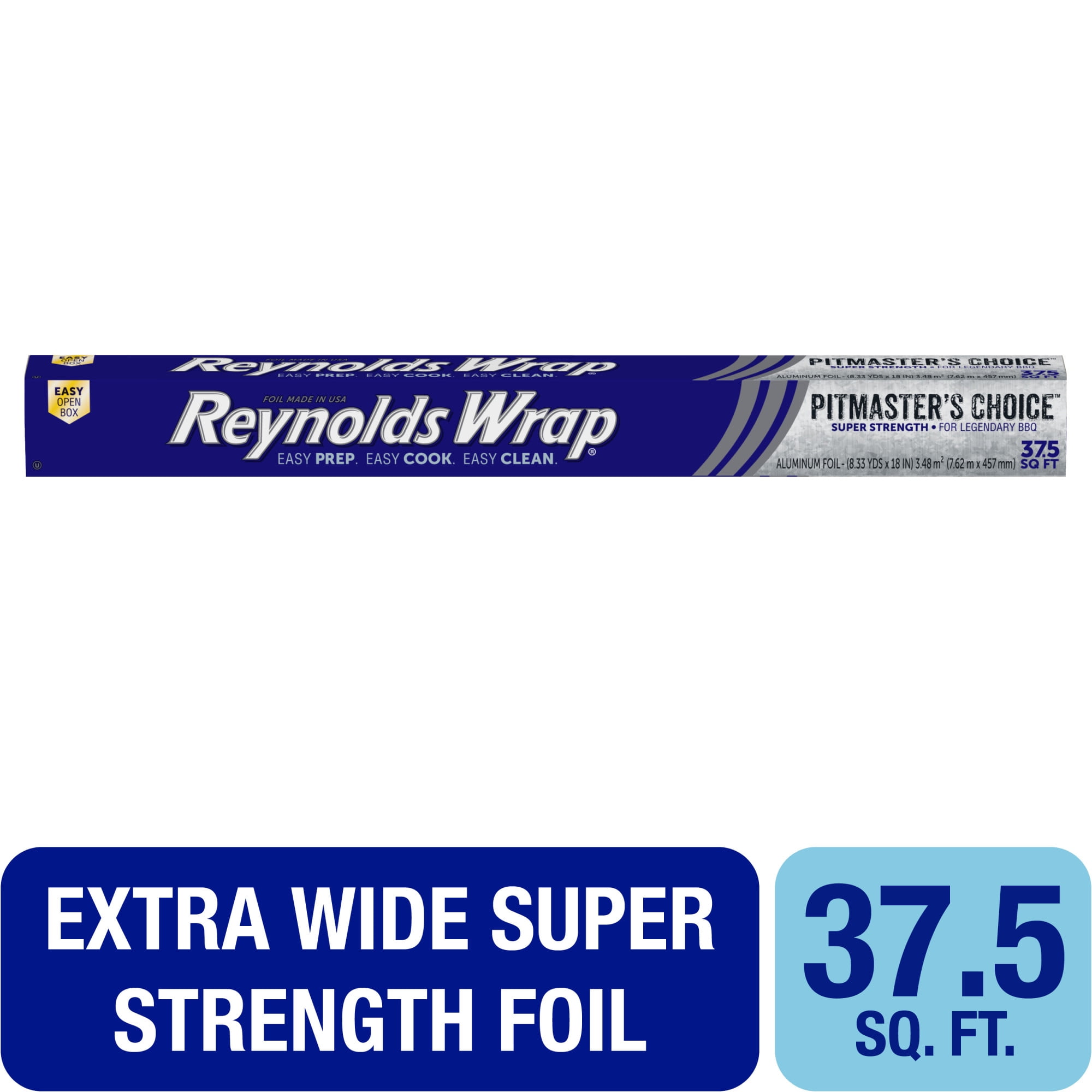 Reynolds Wrap Pitmaster’s Choice Extra Thick Aluminum Foil for Grilling, 18 Inch Width, 37.5 Sq. Ft.