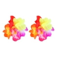 thumbnail image 6 of LABSERRON 4Pcs Hawaii Flower Garland Set Colorful Cloth Lightweight For Headband Necklace Luau Party Beach Gathering, 6 of 8