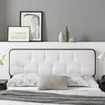 thumbnail image 7 of Modway Collins Fabric Button Tufted King Headboard in Black and White, 7 of 7