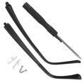 thumbnail image 2 of icolorfuled Black Tr Straight Eyeglasses Arm Legs Replacement 1 Pair For Nonslip Prevent Falling Off Repair, 2 of 7