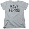 Ferris Buellers Day Off  Save Ferris Girls Jr Athletic Heather
